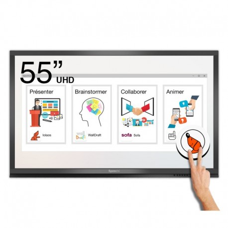 Ecran interactif tactile Android + Windows SpeechiTouch Pro UHD - 55"