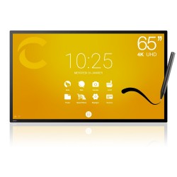Ecran interactif capacitif SpeechiTouch 65’’ : résolution Ultra HD 4K, Android 7.0, 1024 niveaux de pression